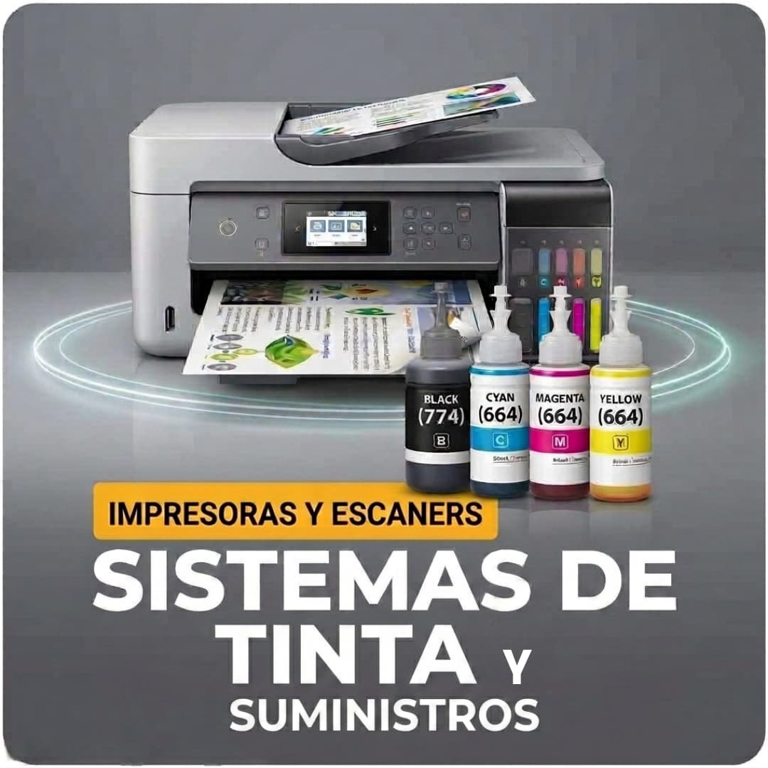 Impresoras, escáners y sistemas de tinta